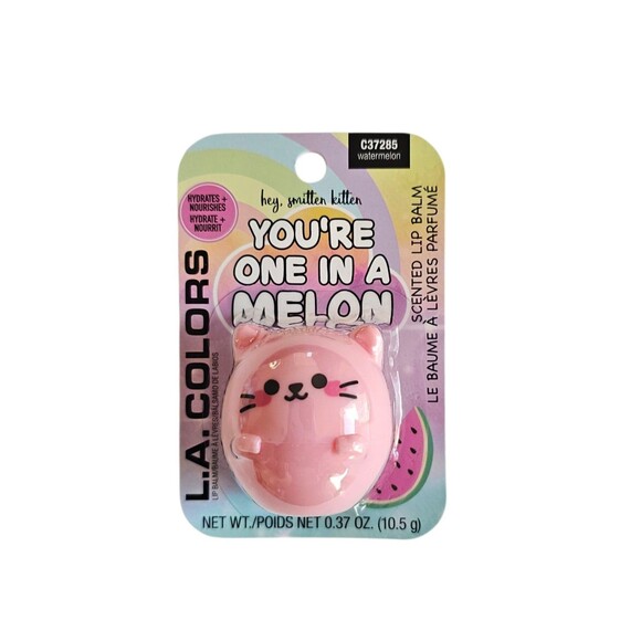 L.A. COLORS You're One In A Melon HEY SMITTEN KITTEN  WATERMELON Lip Balm - Picture 1 of 1